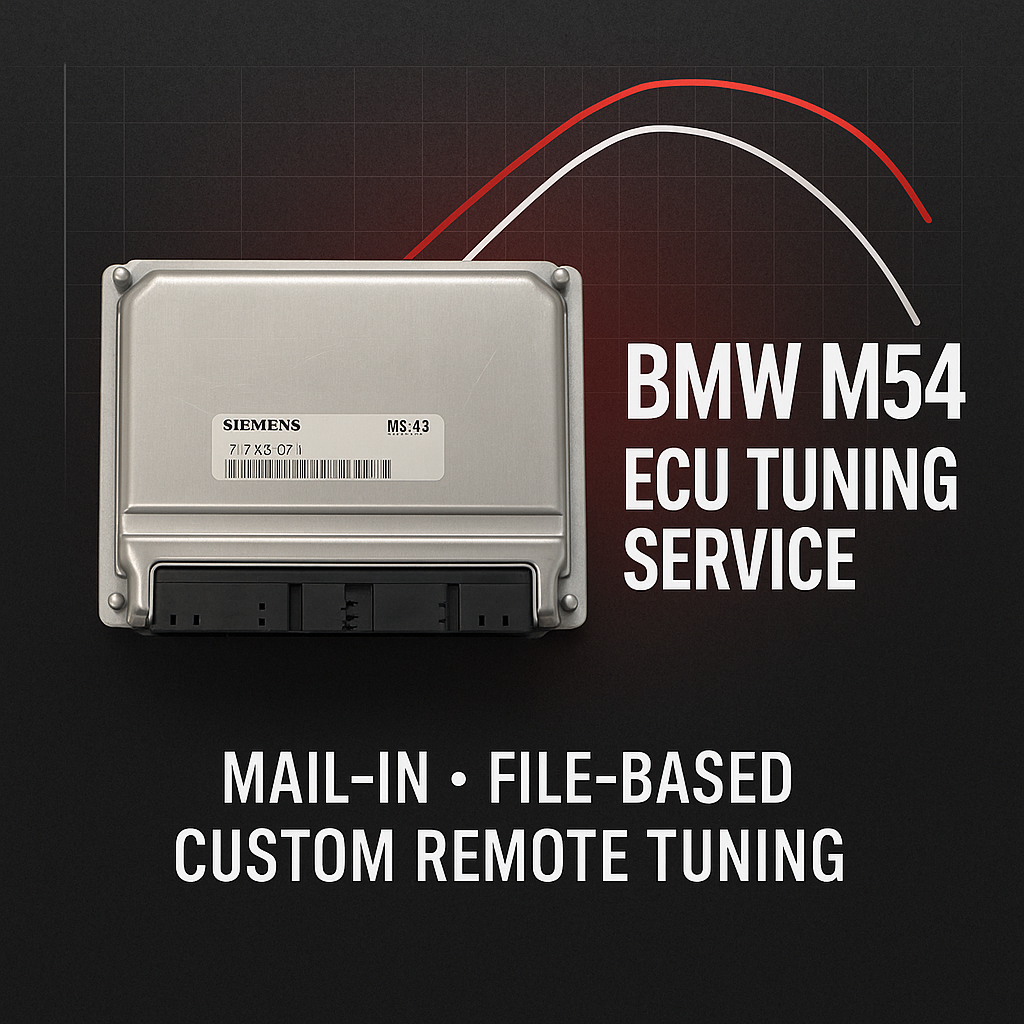 BMW M54 ECU Tuning Service (Mail-In, File-Based, or Custom Remote Tuning)
