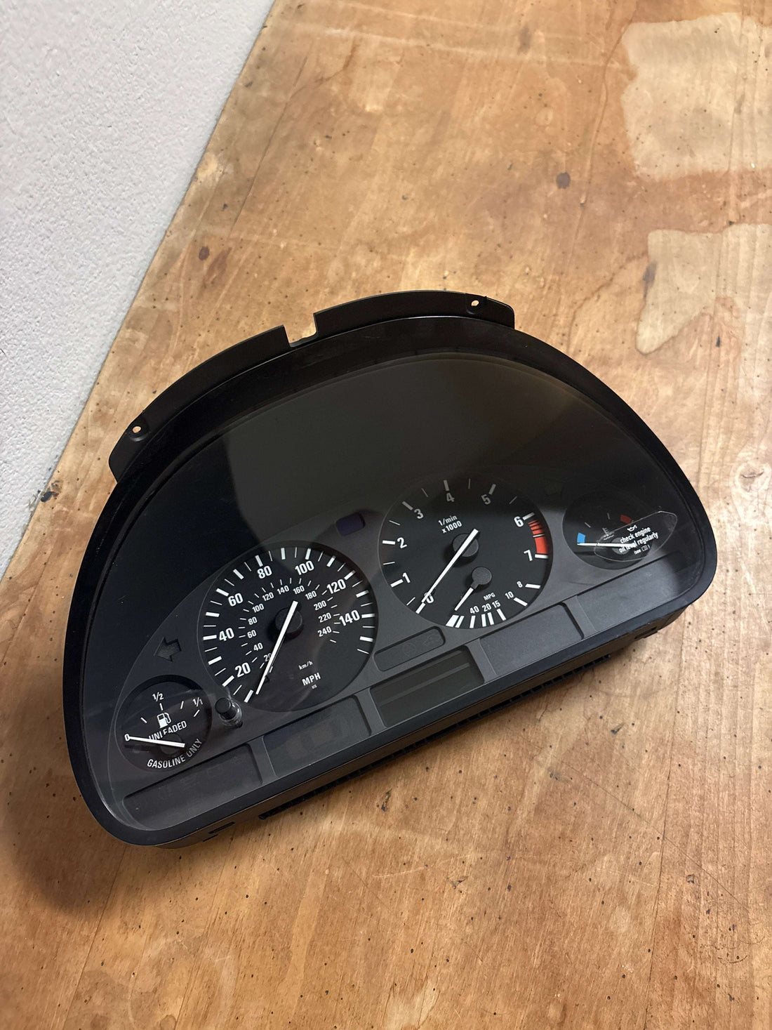 Genuine OEM BMW virginized instrument cluster part number 375897 ready for programming and installation
