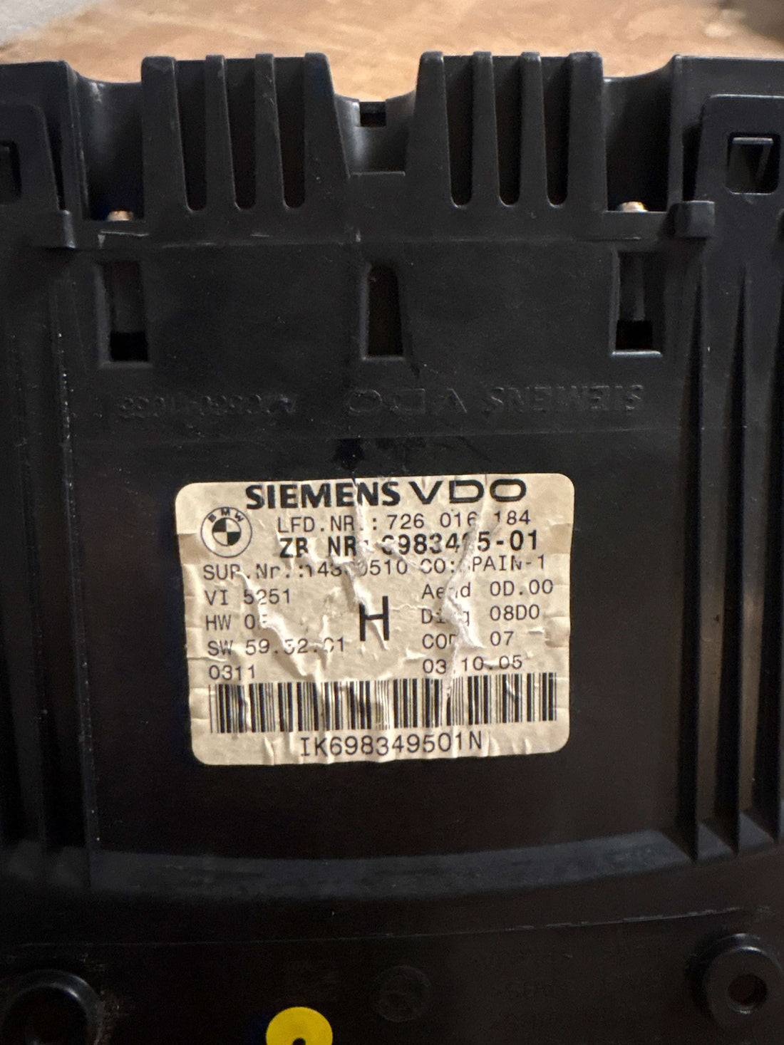 BMW E90 Virginized Instrument Cluster – OEM – Part Number 26016184