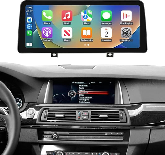 F10 CIC/NBT 12.3" Touchscreen Android Car Head Unit – Wireless Apple CarPlay & Android Auto Upgrade