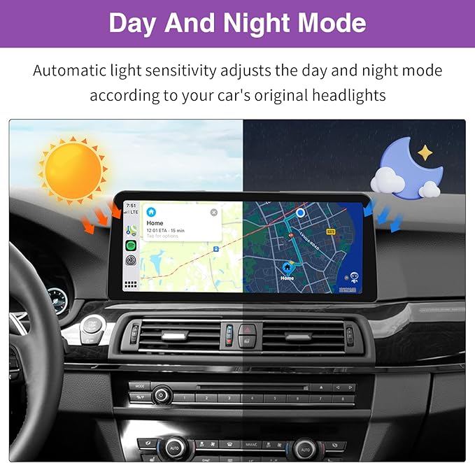 F10 CIC/NBT 12.3" Touchscreen Android Car Head Unit – Wireless Apple CarPlay & Android Auto Upgrade