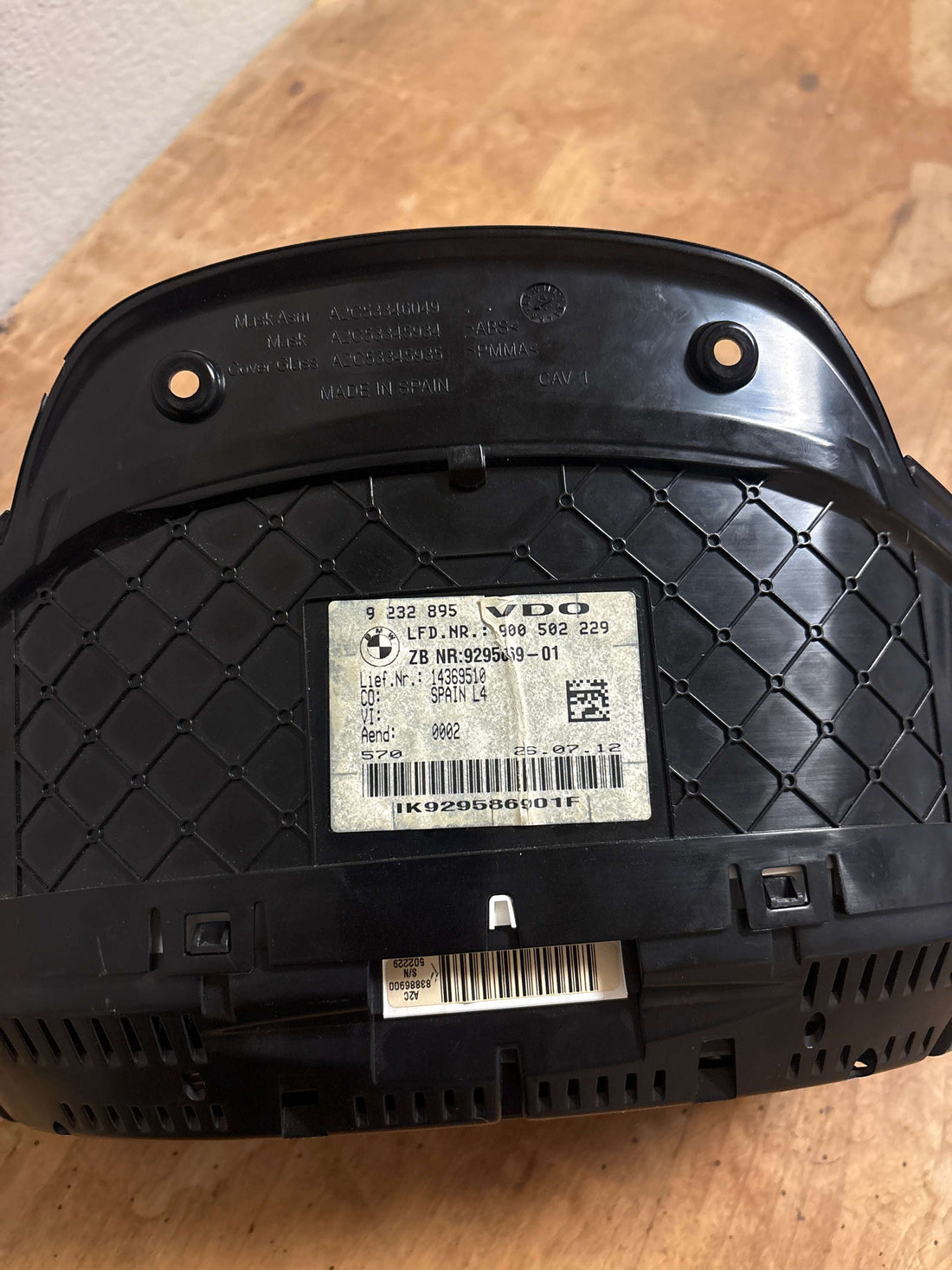 BMW Fseries Virginized Instrument Cluster with HUD – OEM – Part Number 9232895