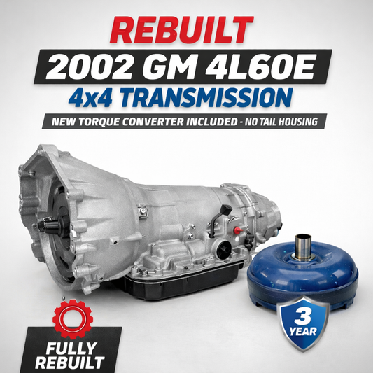 Fully Rebuilt GM 4L60E 4x4 Automatic Transmission – NEW Torque Converter Included – 3 Year Warranty