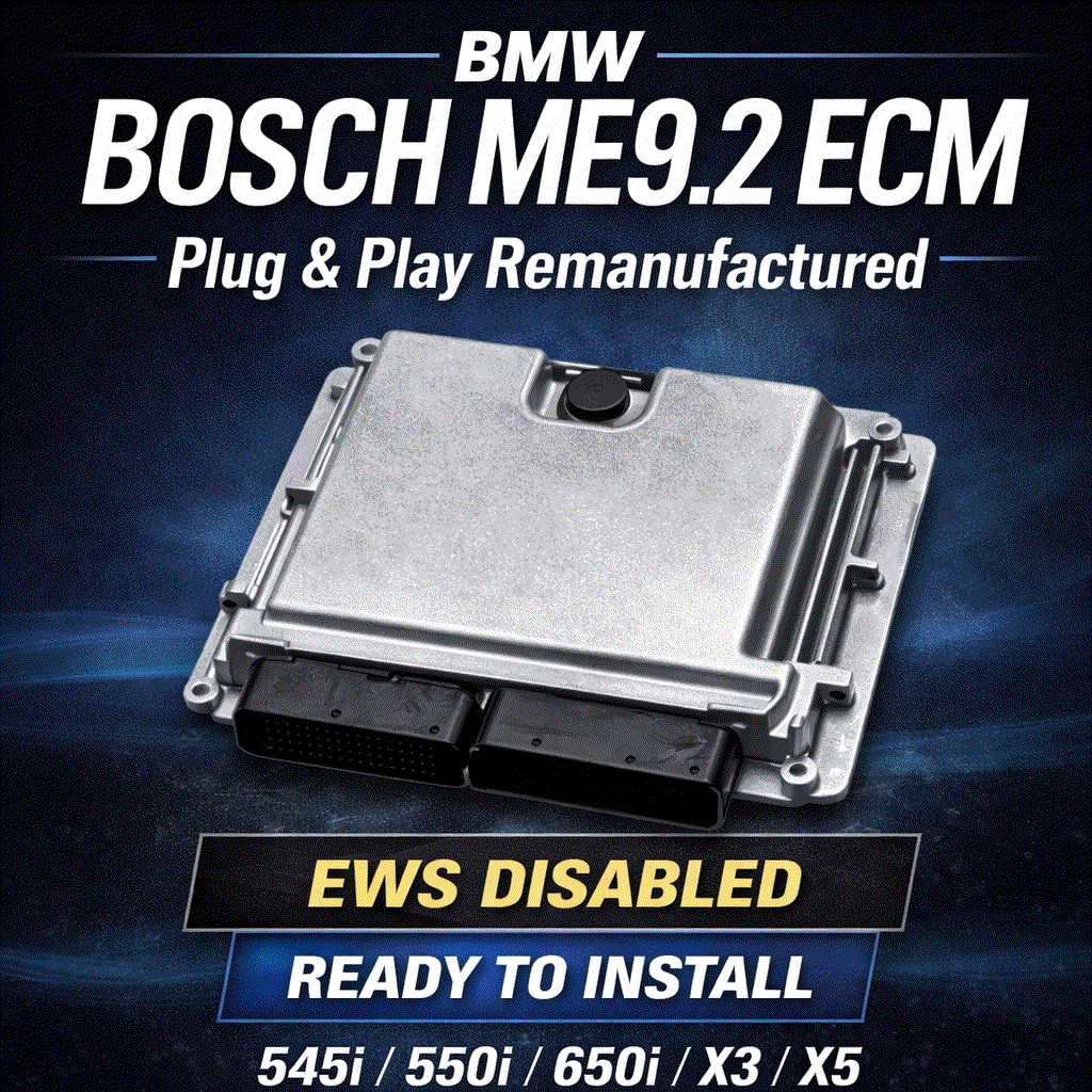 BMW Bosch ME9.2 Engine Control Module remanufactured plug-and-play ECM unit for BMW vehicles