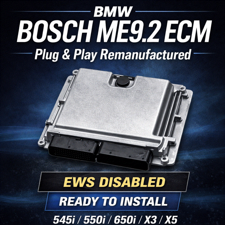 BMW Bosch ME9.2 Engine Control Module remanufactured plug-and-play ECM unit for BMW vehicles
