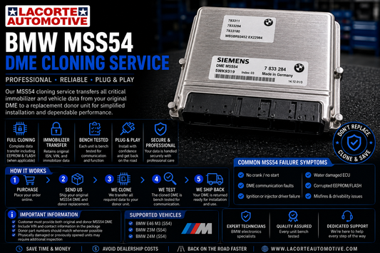 BMW MSS54 DME Cloning Service | Plug & Play ECU Data Transfer