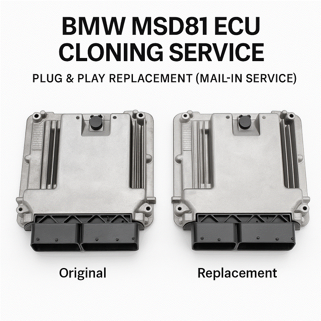BMW MSD81 ECU cloning service kit for N54 engine plug and play replacement module