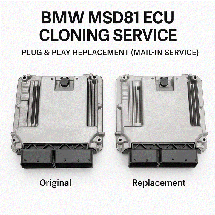 BMW MSD81 ECU cloning service kit for N54 engine plug and play replacement module