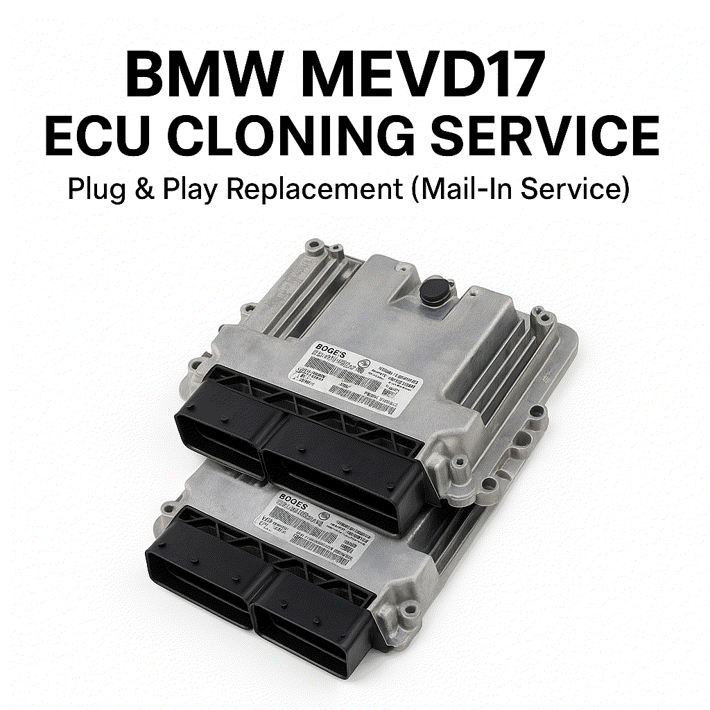 BMW MEVD17 ECU cloning service for N20 N26 N55 S55 N63 engines plug and play replacement