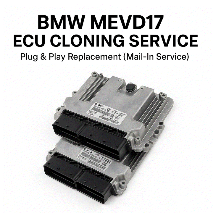 BMW MEVD17 ECU cloning service for N20 N26 N55 S55 N63 engines plug and play replacement