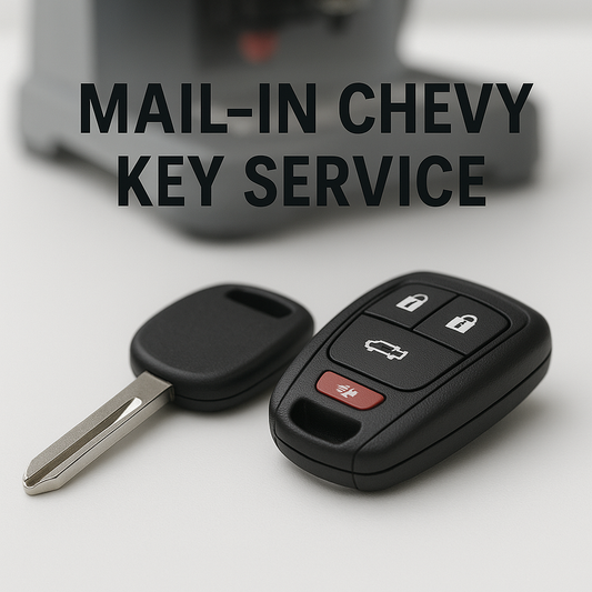 Chevrolet Mail-In Key Cutting & Programming — New Keys | Working Key or All Keys Lost