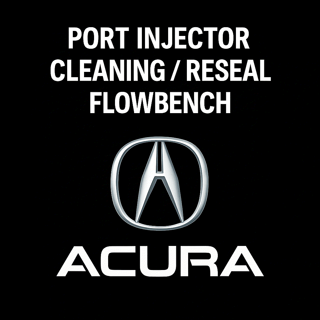 Acura port injector testing and cleaning service with ultrasonic equipment at LaCorte Automotive