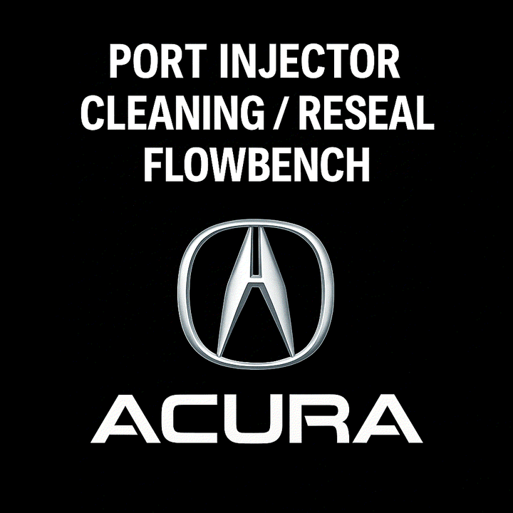 Acura port injector testing and cleaning service with ultrasonic equipment at LaCorte Automotive