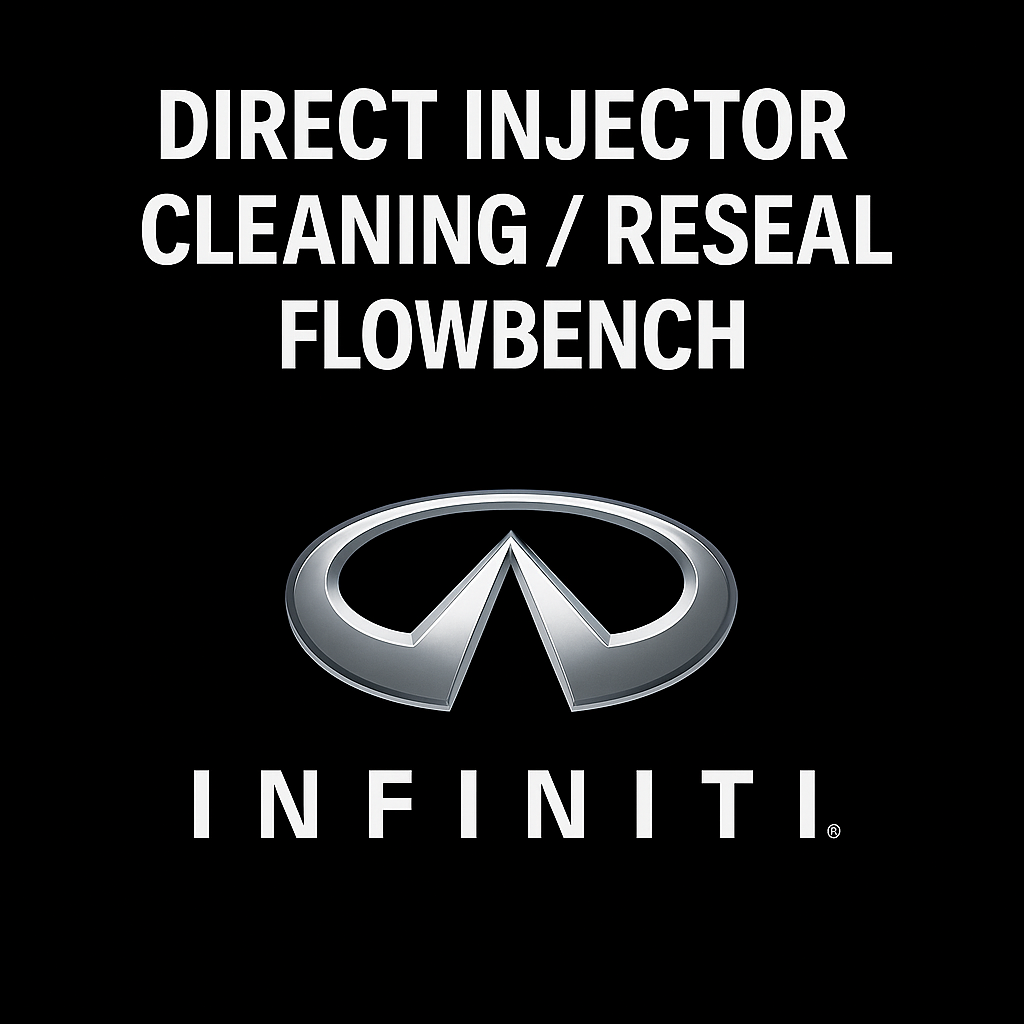 Infiniti Direct Injector Testing, Cleaning, and Resealing Service
