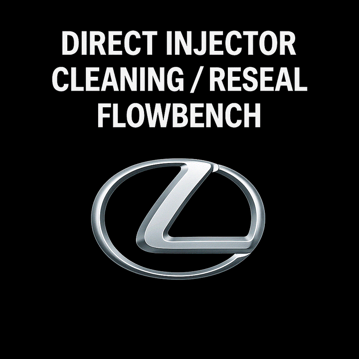 Lexus direct injector testing and ultrasonic cleaning service at LaCorte Automotive with flowbench calibration and resealing