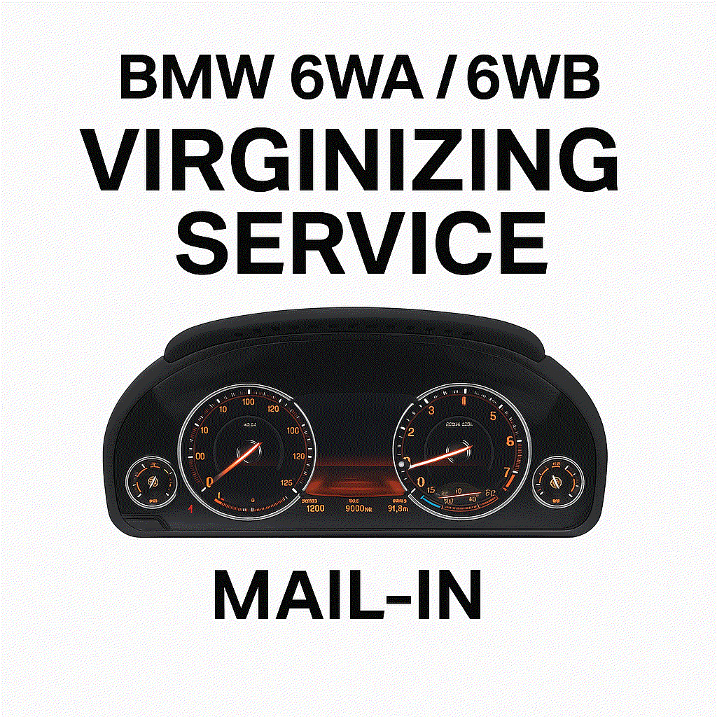 BMW 6WA / 6WB Cluster Virginizing Service (Mail-In)