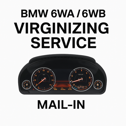 BMW 6WA / 6WB Cluster Virginizing Service (Mail-In)