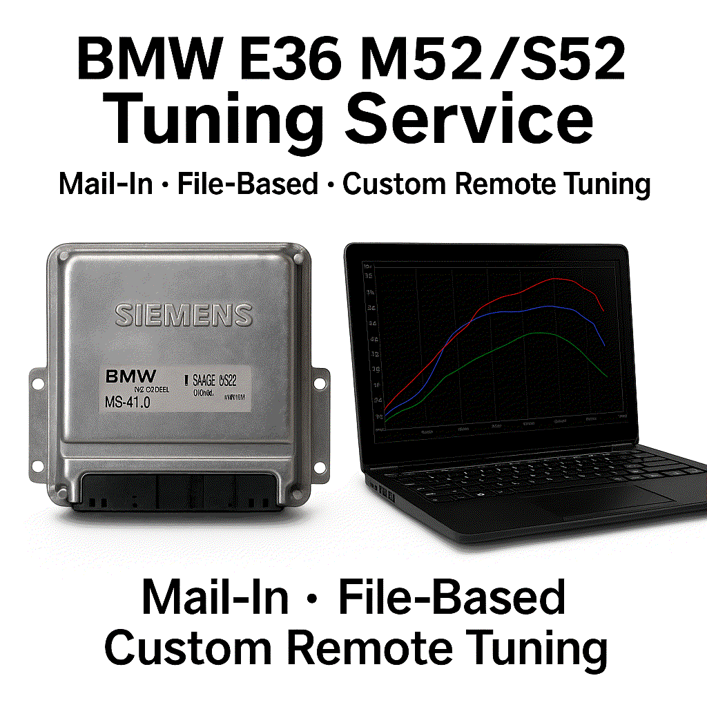 BMW E36 M52 / S52 ECU Tuning Service (Mail-In, File-Based, or Custom)