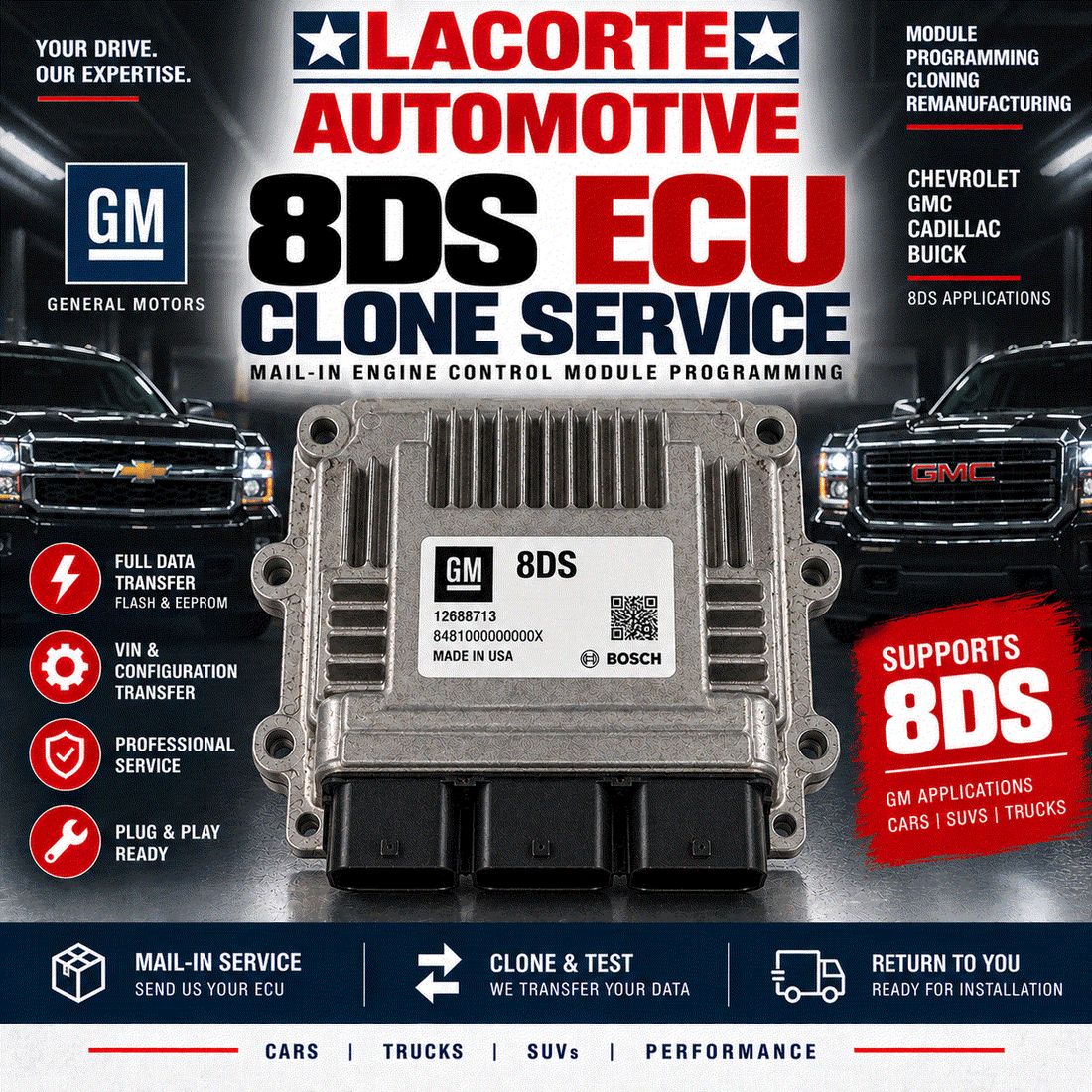 GM 8DS ECU Clone Service | Mail-In ECM Programming