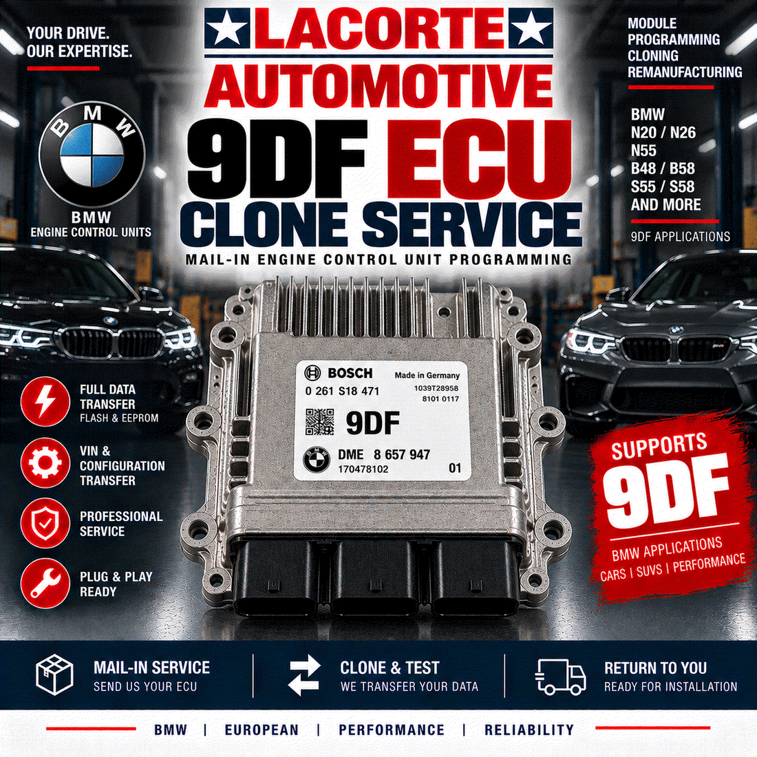 9DF ECU Clone Service | Mail-In Engine Control Module Programming