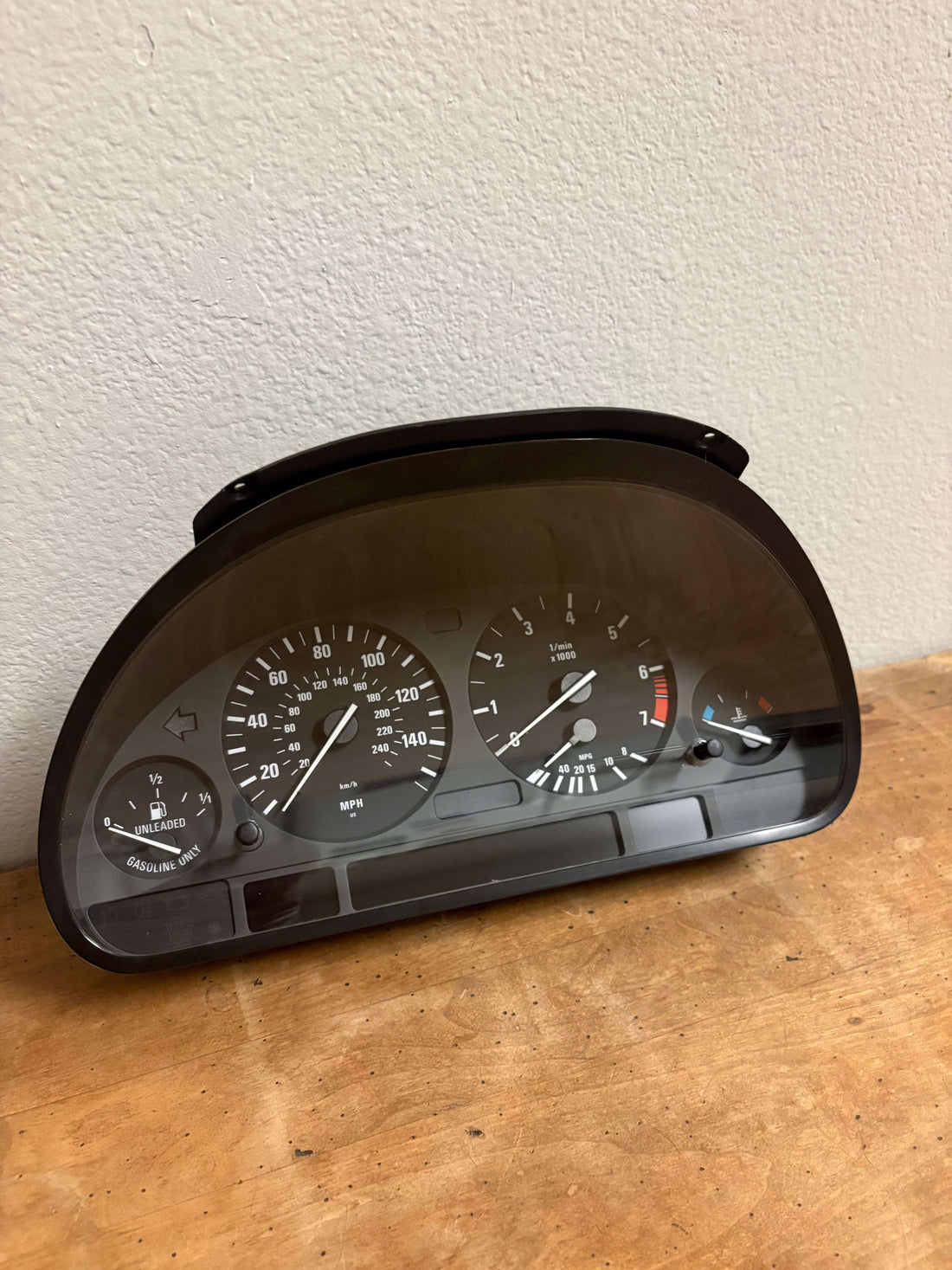 BMW virginized OEM instrument cluster part number 942218 ready for programming and installation