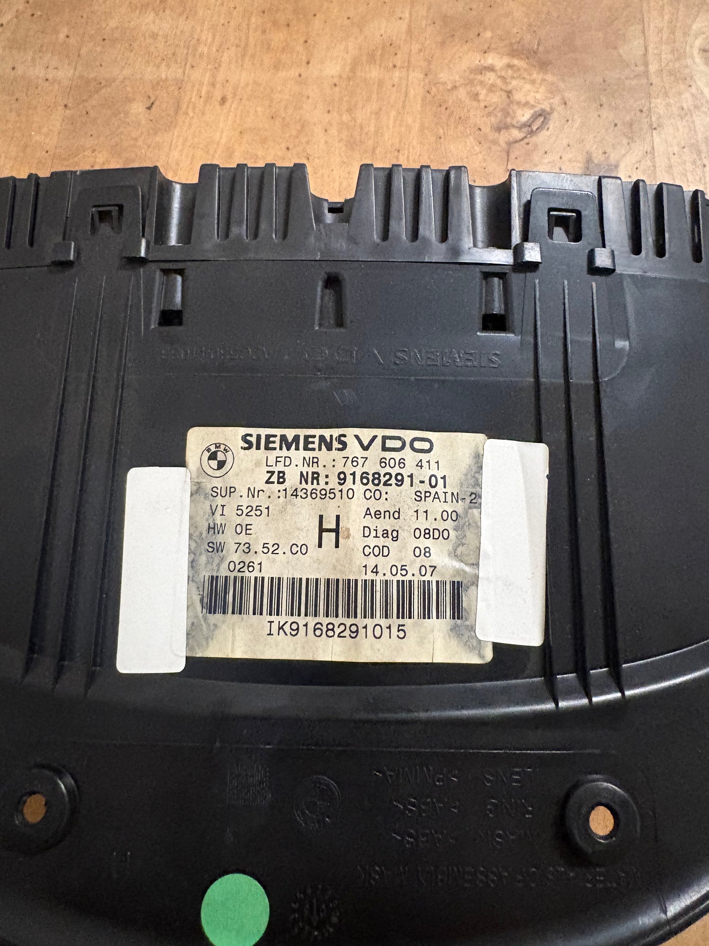 BMW E90 Virginized Instrument Cluster – OEM – Part Number 767606411